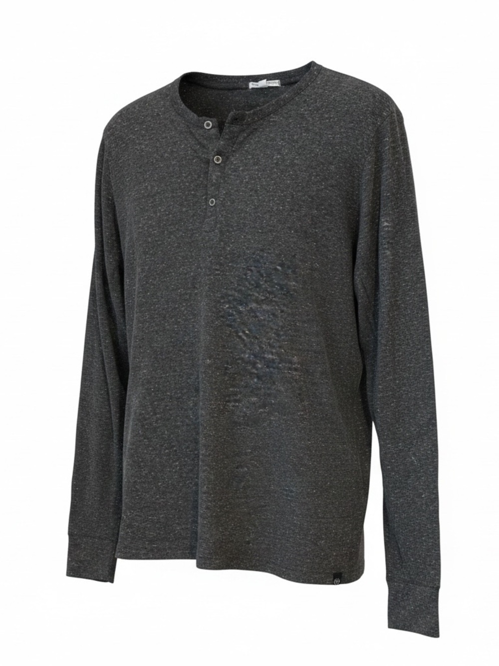 Threads 4 Thought Men's Long Sleeve Henley - Charcoal Heather